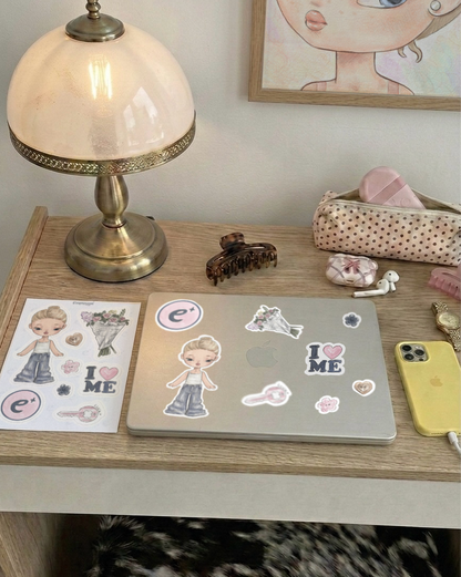 EMZ Sticker sheet - jeans emz